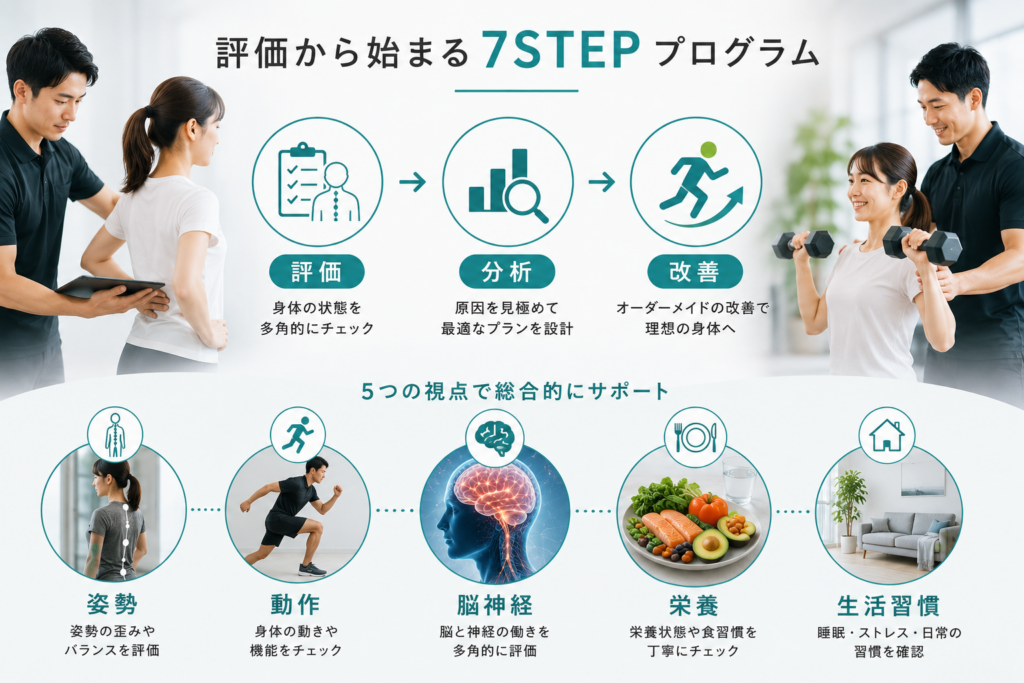 7STEPプログラムを紹介する画像