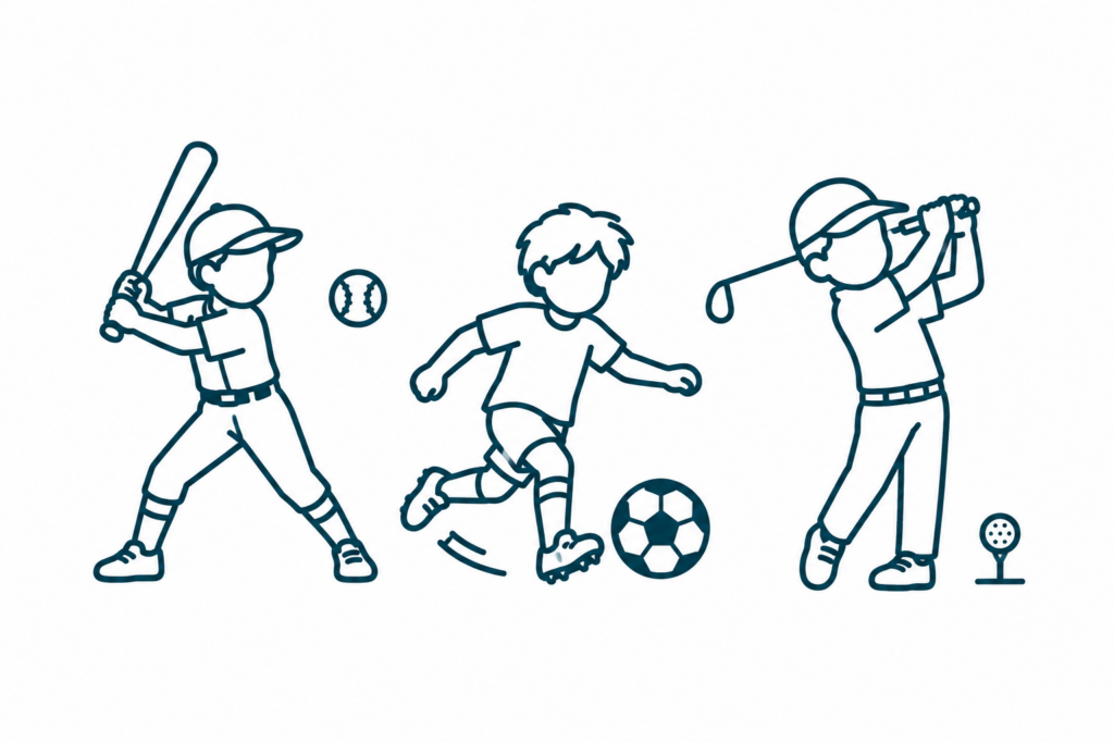 キッズスポーツのイラスト